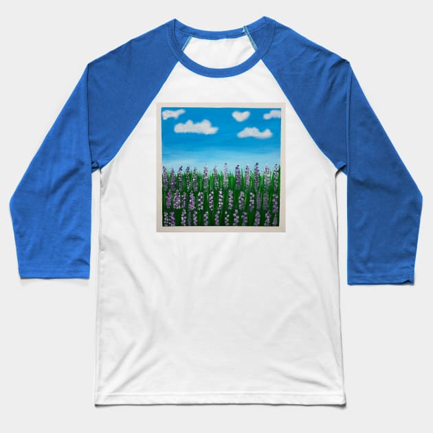 Lavender Fields Forever Baseball T-Shirt by Shelly9790